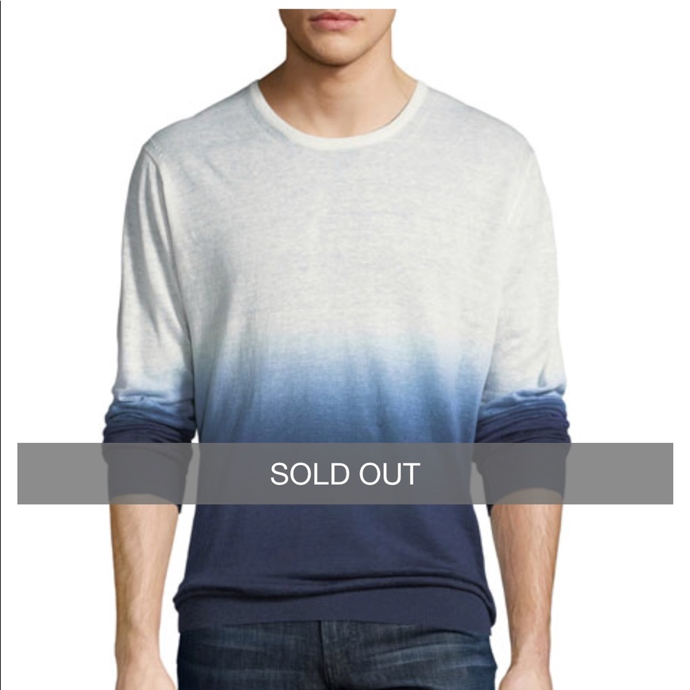 Men’s slate & stone ombré sweater